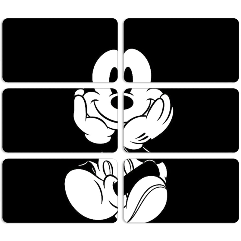 Магнитные фотопазлы 90 на 50 набор 6 штук 