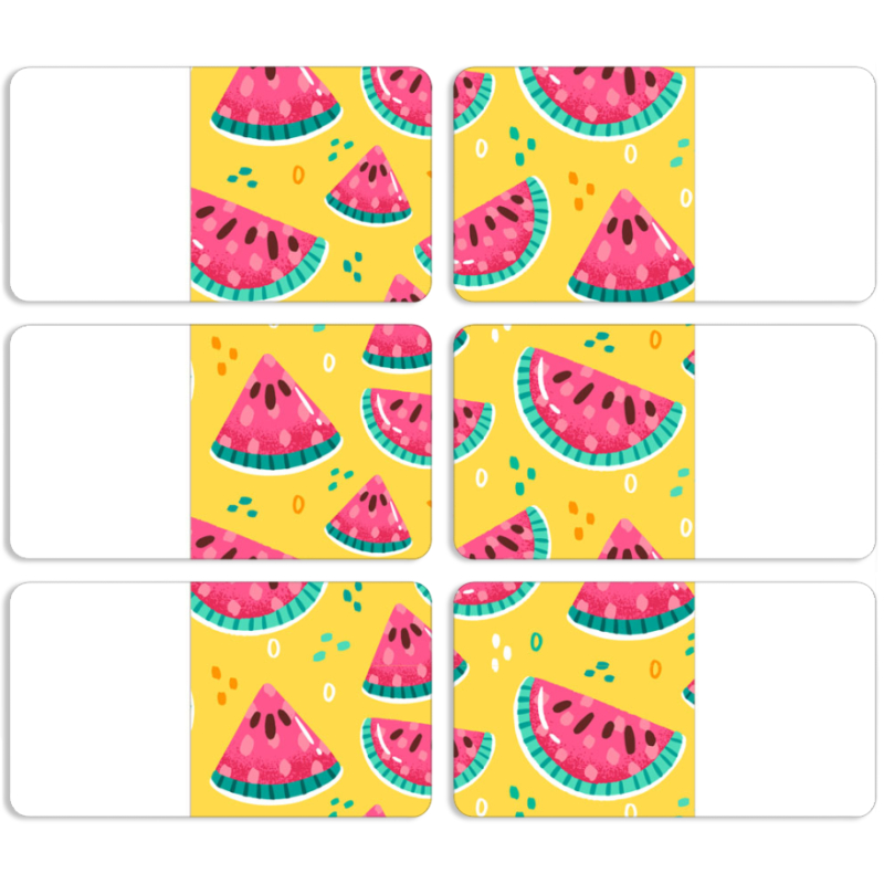 Магнитные фотопазлы 90 на 50 набор 6 штук 