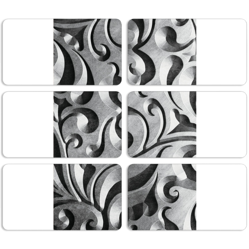 Магнитные фотопазлы 90 на 50 набор 6 штук 