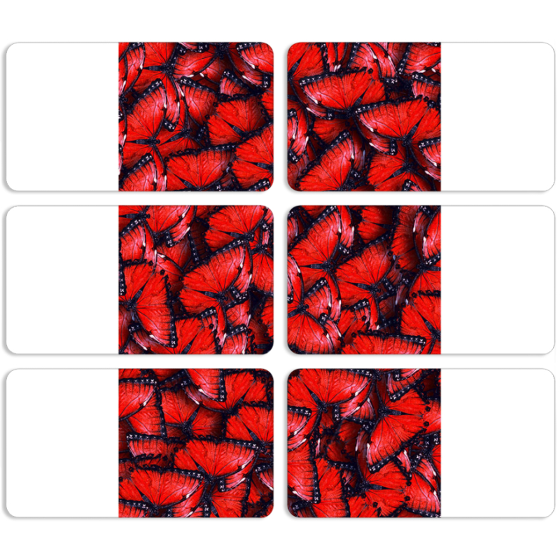 Магнитные фотопазлы 90 на 50 набор 6 штук 