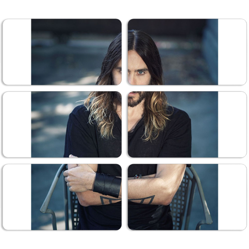 Магнитные фотопазлы 90 на 50 набор 6 штук 