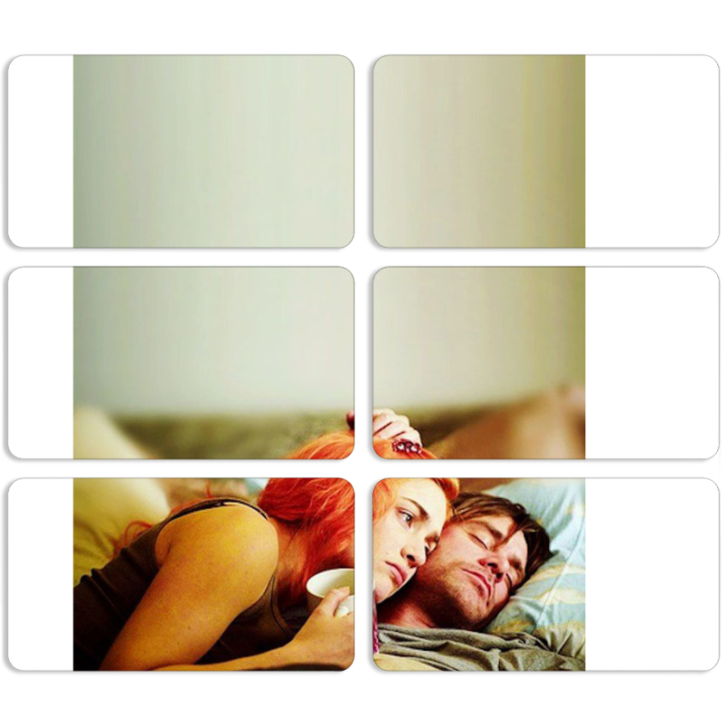 Магнитные фотопазлы 90 на 50 набор 6 штук 