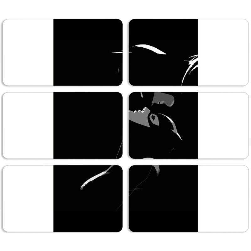 Магнитные фотопазлы 90 на 50 набор 6 штук 