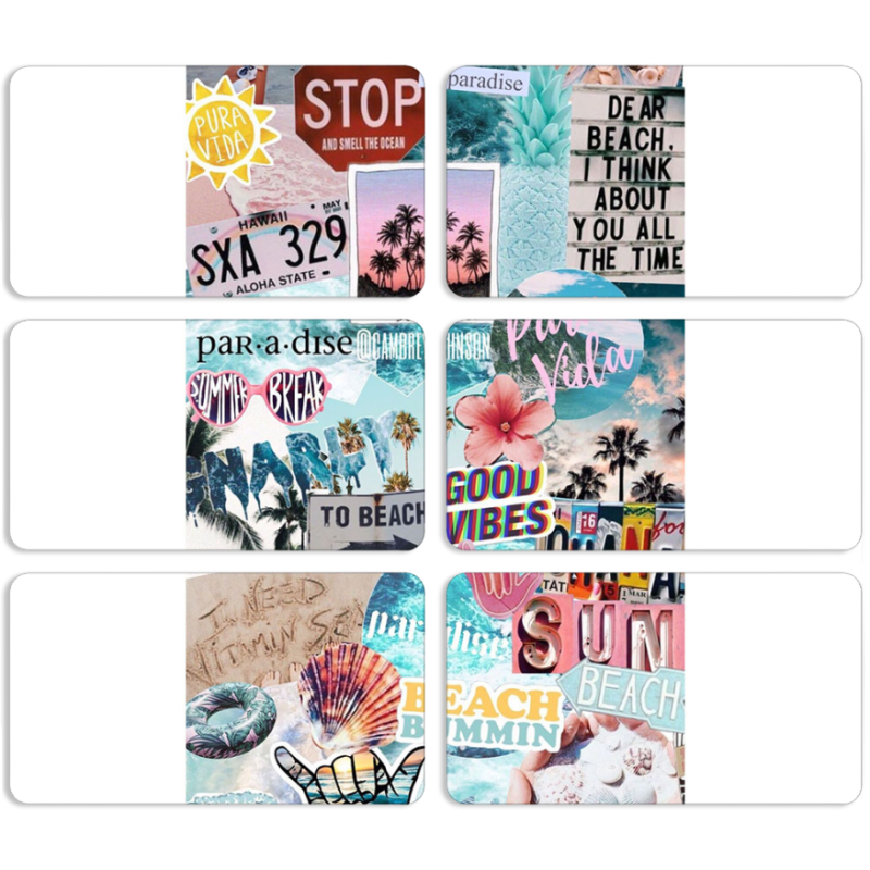 Магнитные фотопазлы 90 на 50 набор 6 штук 