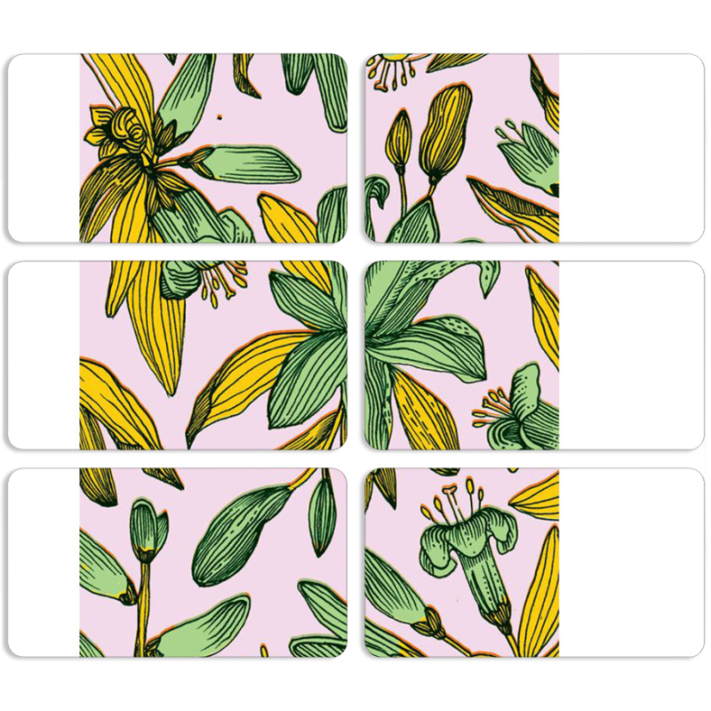 Магнитные фотопазлы 90 на 50 набор 6 штук 