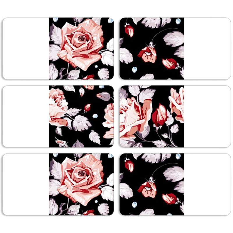 Магнитные фотопазлы 90 на 50 набор 6 штук 