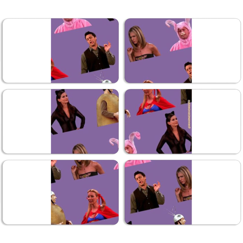 Магнитные фотопазлы 90 на 50 набор 6 штук 