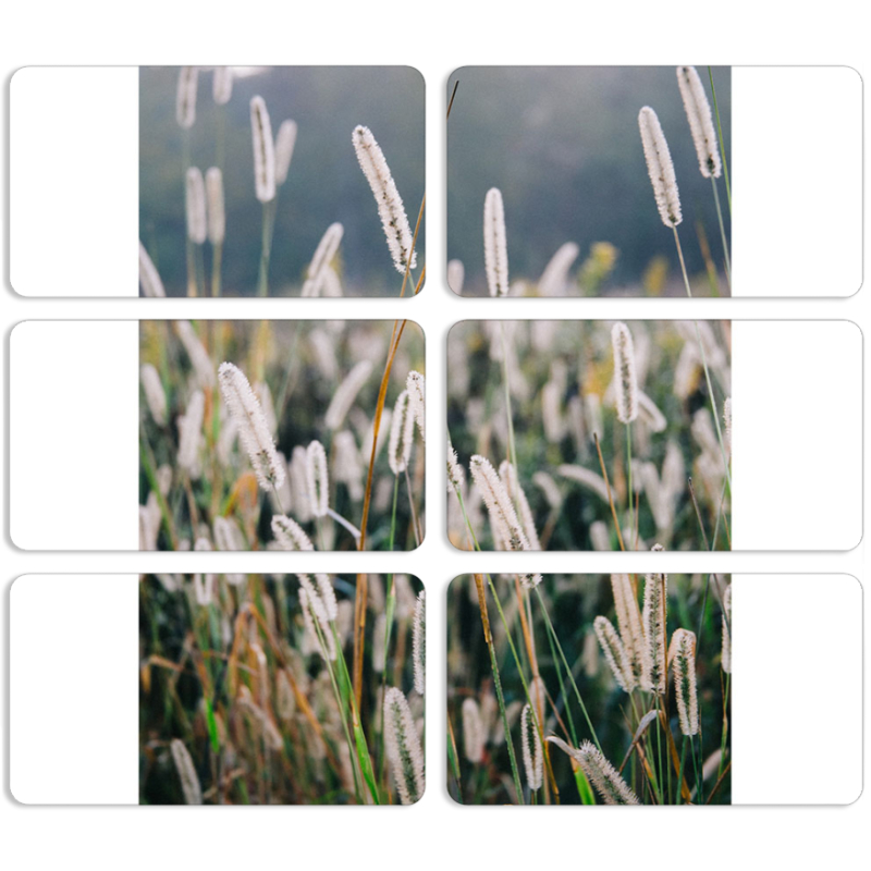 Магнитные фотопазлы 90 на 50 набор 6 штук 