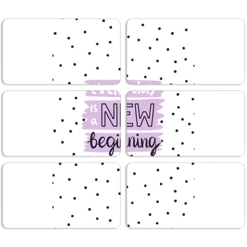 Магнитные фотопазлы 90 на 50 набор 6 штук 