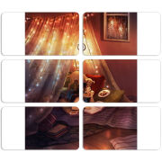 Магнитные фотопазлы 90 на 50 набор 6 штук 