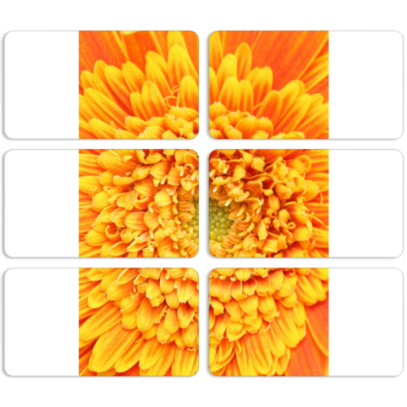 Магнитные фотопазлы 90 на 50 набор 6 штук 