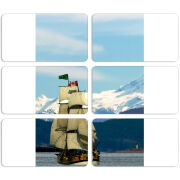 Магнитные фотопазлы 90 на 50 набор 6 штук 