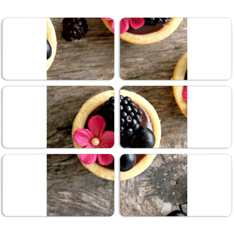 Магнитные фотопазлы 90 на 50 набор 6 штук 