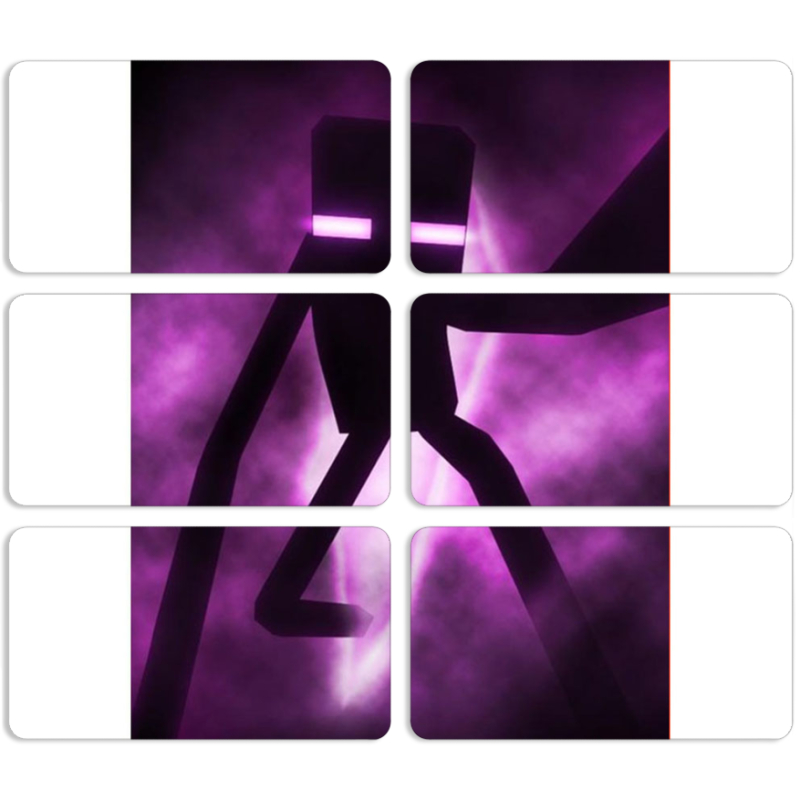 Магнитные фотопазлы 90 на 50 набор 6 штук 