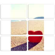 Магнитные фотопазлы 90 на 50 набор 6 штук 