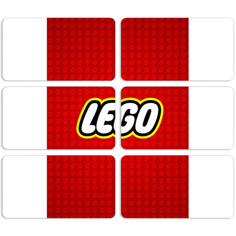 Магнитные фотопазлы 90 на 50 набор 6 штук 