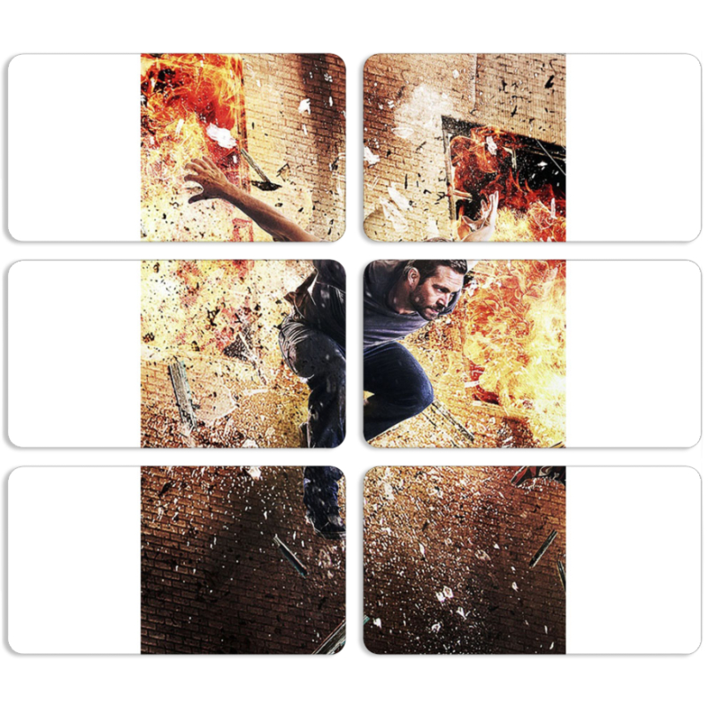 Магнитные фотопазлы 90 на 50 набор 6 штук 