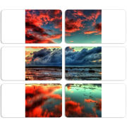 Магнитные фотопазлы 90 на 50 набор 6 штук 