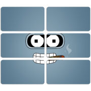 Магнитные фотопазлы 90 на 50 набор 6 штук 