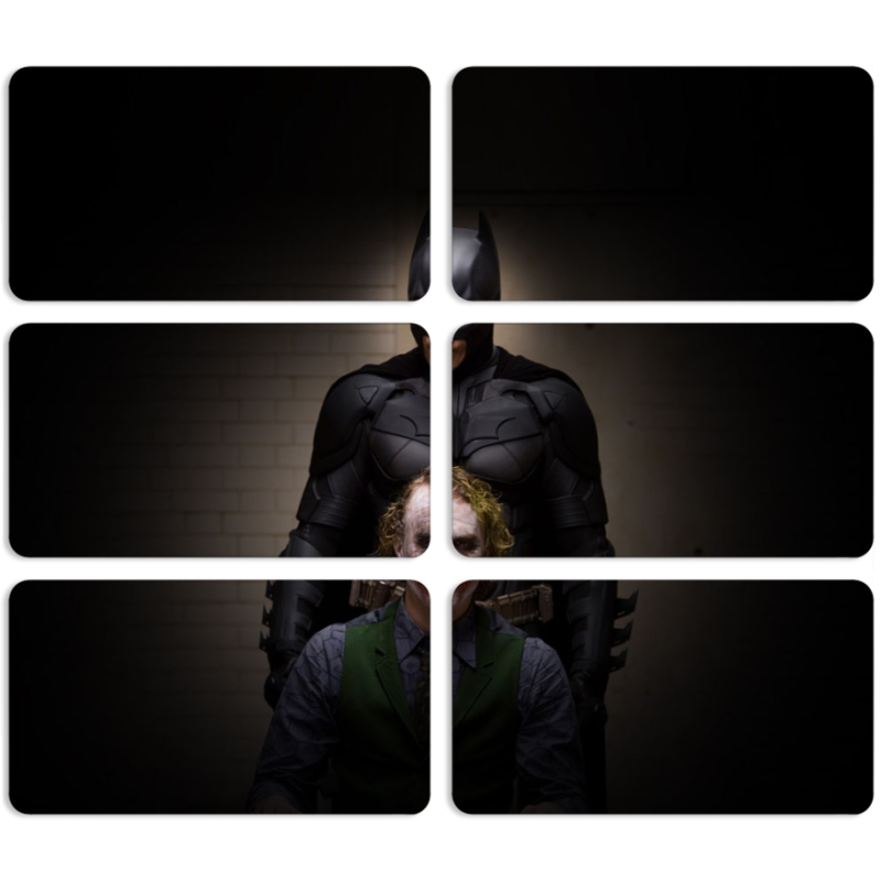 Магнитные фотопазлы 90 на 50 набор 6 штук 