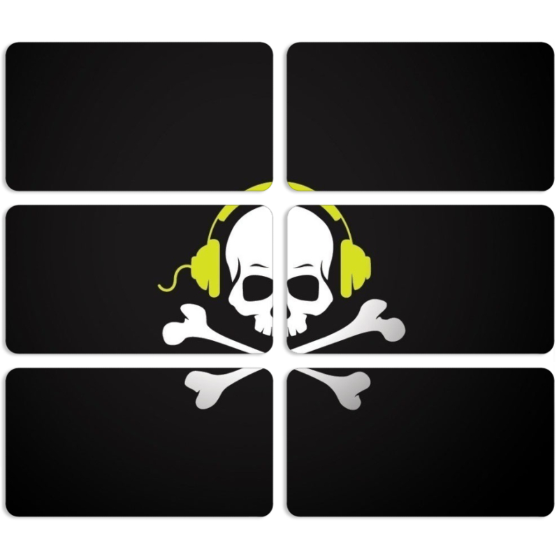 Магнитные фотопазлы 90 на 50 набор 6 штук 