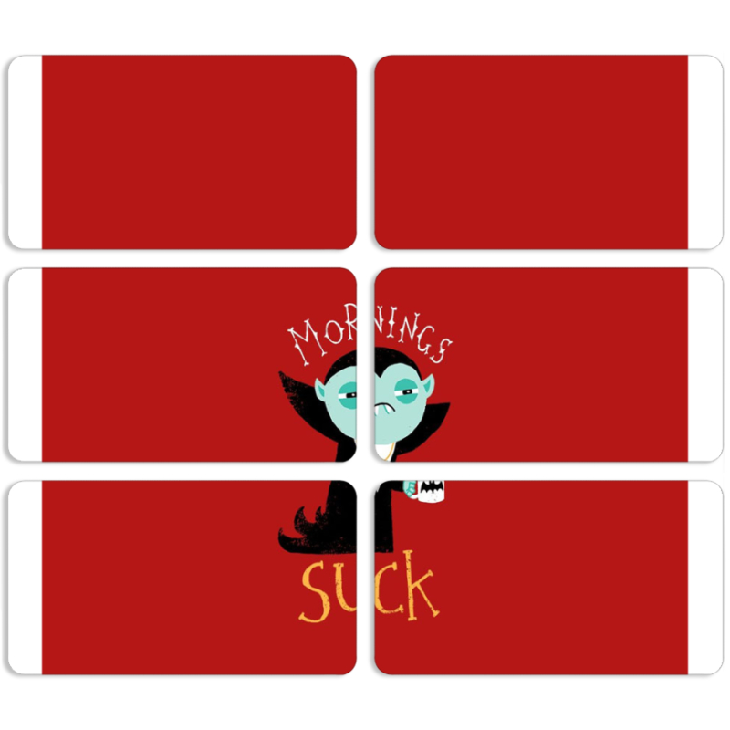 Магнитные фотопазлы 90 на 50 набор 6 штук 