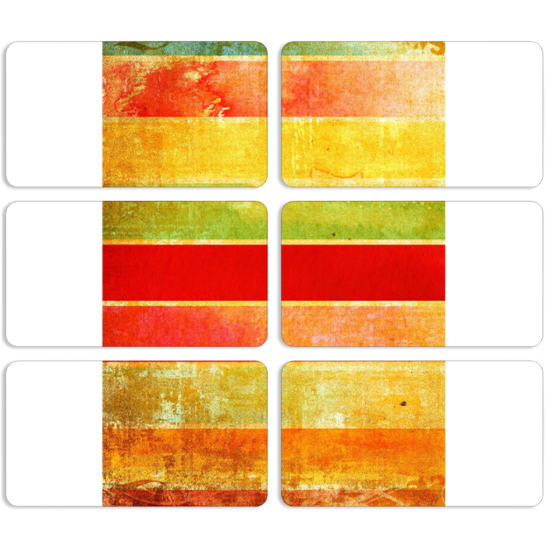 Магнитные фотопазлы 90 на 50 набор 6 штук 