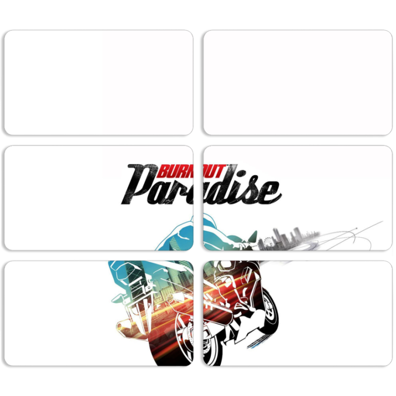 Магнитные фотопазлы 90 на 50 набор 6 штук 