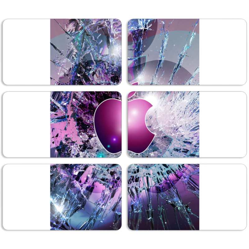 Магнитные фотопазлы 90 на 50 набор 6 штук 