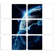 Магнитные фотопазлы 90 на 50 набор 6 штук Planet