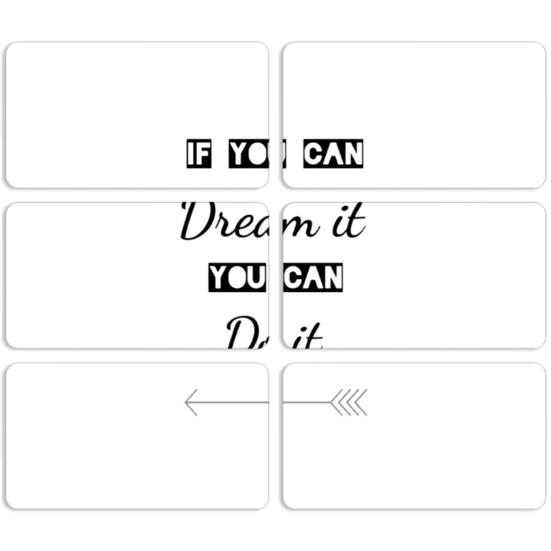 Магнитные фотопазлы 90 на 50 набор 6 штук 