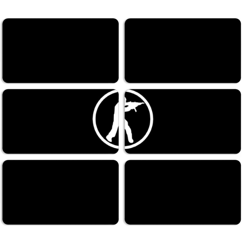 Магнитные фотопазлы 90 на 50 набор 6 штук 