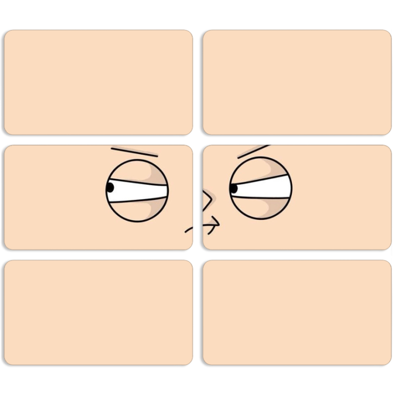 Магнитные фотопазлы 90 на 50 набор 6 штук 