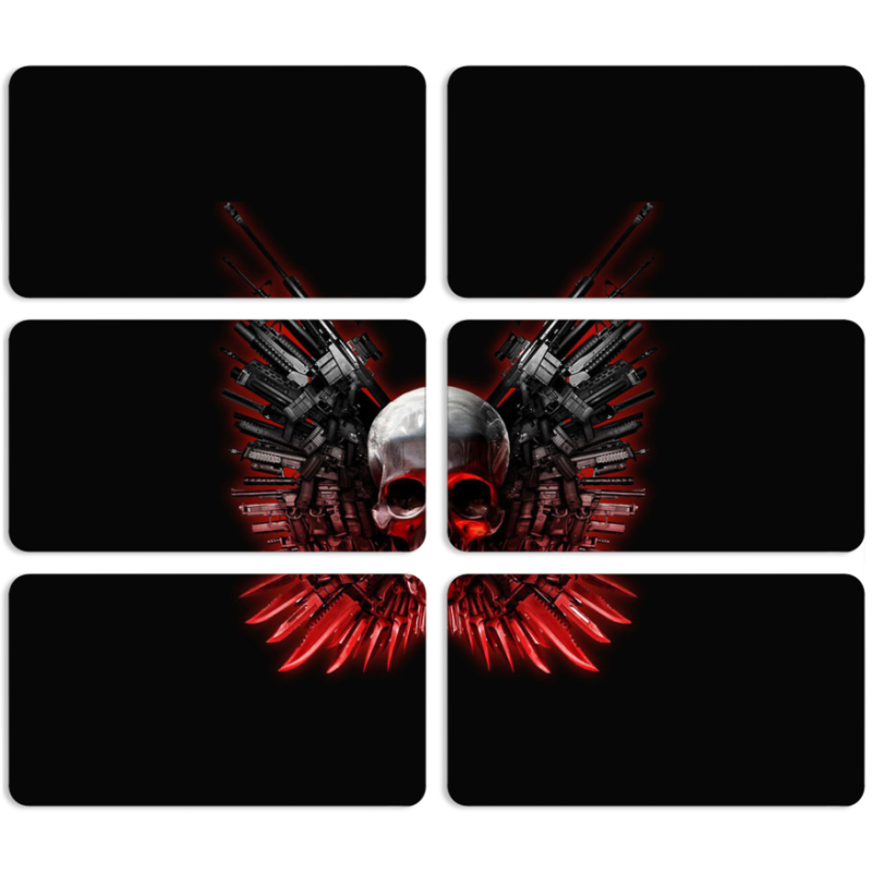 Магнитные фотопазлы 90 на 50 набор 6 штук 