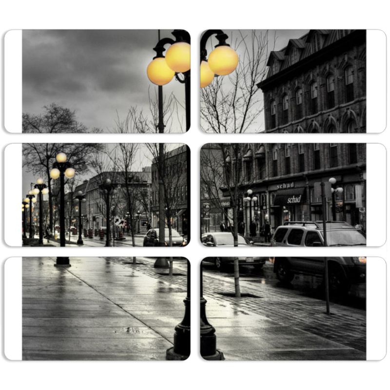 Магнитные фотопазлы 90 на 50 набор 6 штук 