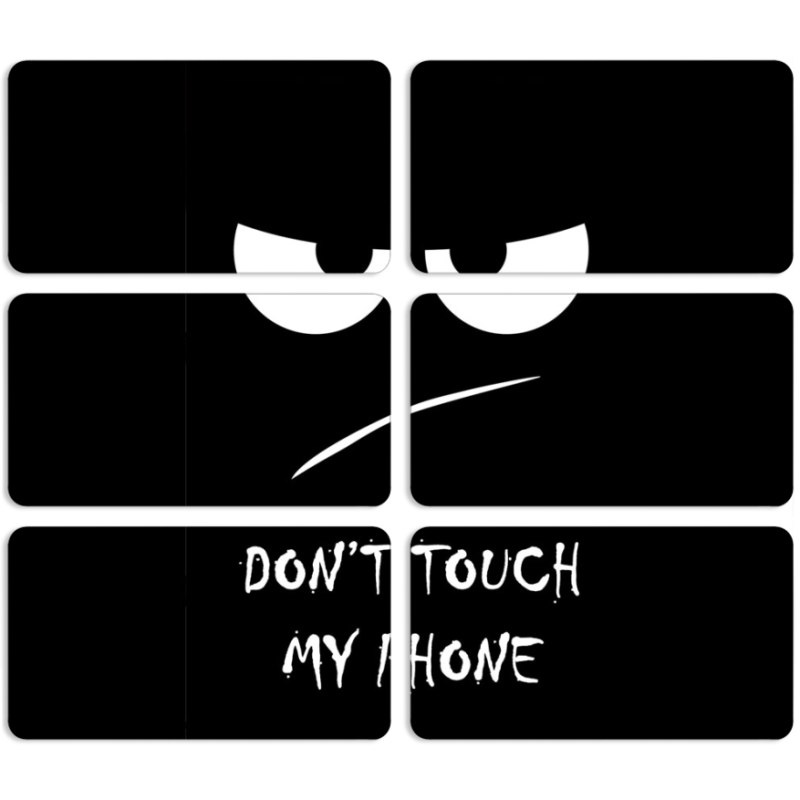Магнитные фотопазлы 90 на 50 набор 6 штук Don't Touch my Phone