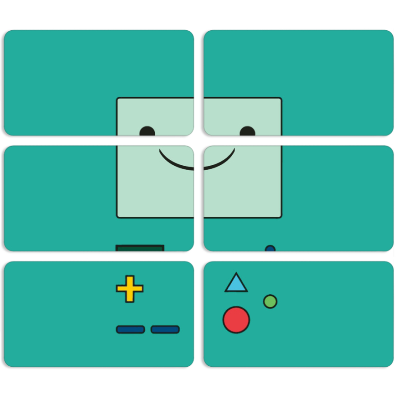 Магнитные фотопазлы 90 на 50 набор 6 штук 