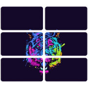 Магнитные фотопазлы 90 на 50 набор 6 штук 