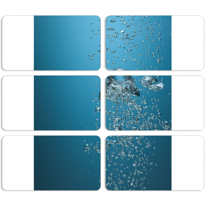 Магнитные фотопазлы 90 на 50 набор 6 штук 