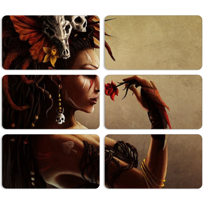 Магнитные фотопазлы 90 на 50 набор 6 штук 