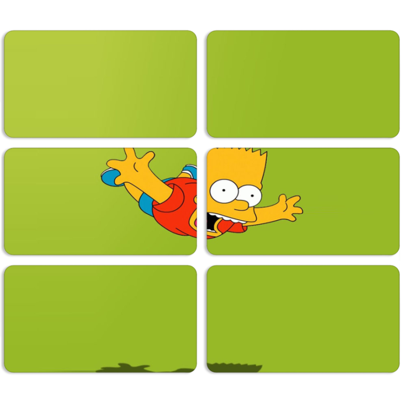 Магнитные фотопазлы 90 на 50 набор 6 штук 