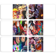 Магнитные фотопазлы 90 на 50 набор 6 штук 