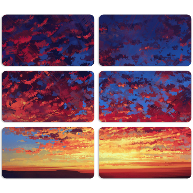 Магнитные фотопазлы 90 на 50 набор 6 штук Draw Breath