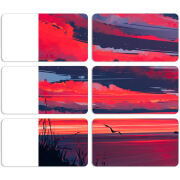 Магнитные фотопазлы 90 на 50 набор 6 штук Heaven a