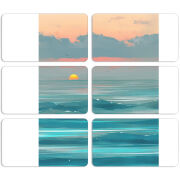 Магнитные фотопазлы 90 на 50 набор 6 штук Inspiration