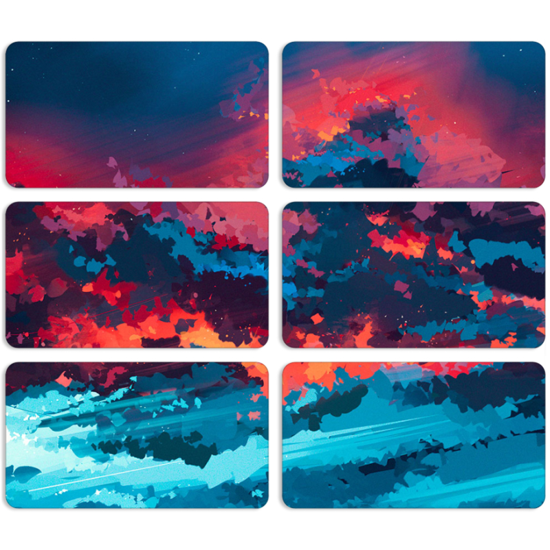 Магнитные фотопазлы 90 на 50 набор 6 штук Thunderclouds