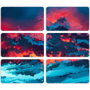 Магнитные фотопазлы 90 на 50 набор 6 штук Thunderclouds