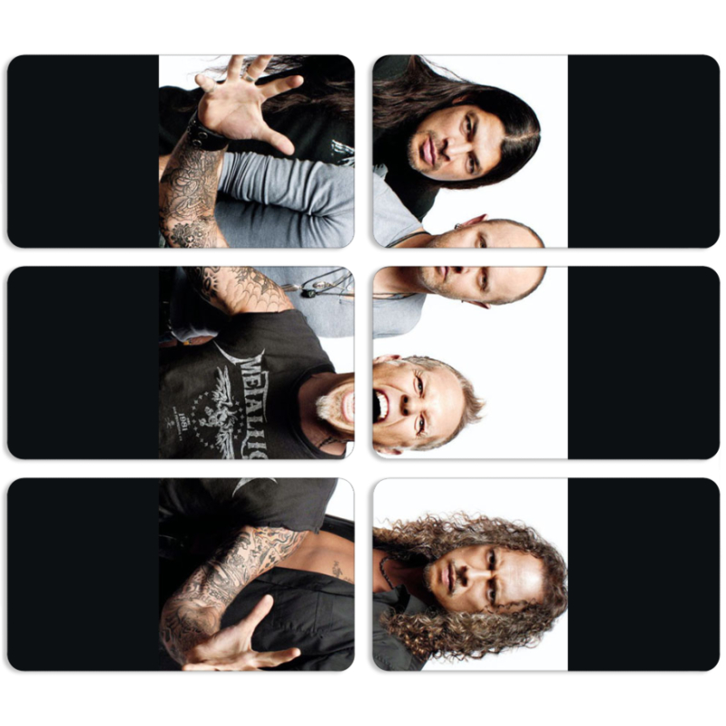 Магнитные фотопазлы 90 на 50 набор 6 штук 