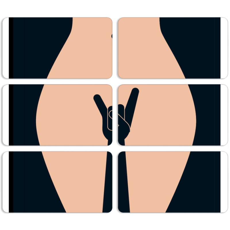 Магнитные фотопазлы 90 на 50 набор 6 штук 