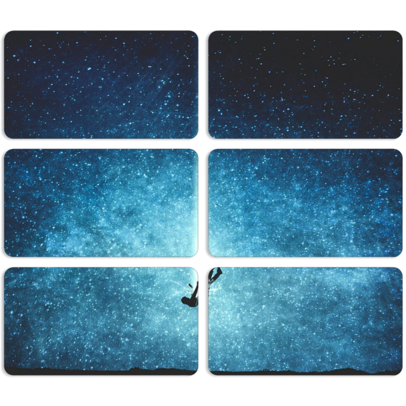 Магнитные фотопазлы 90 на 50 набор 6 штук 